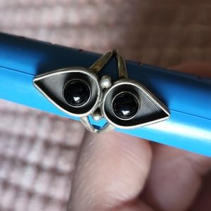 Meg girard 2 stone onyx ring size 8.5